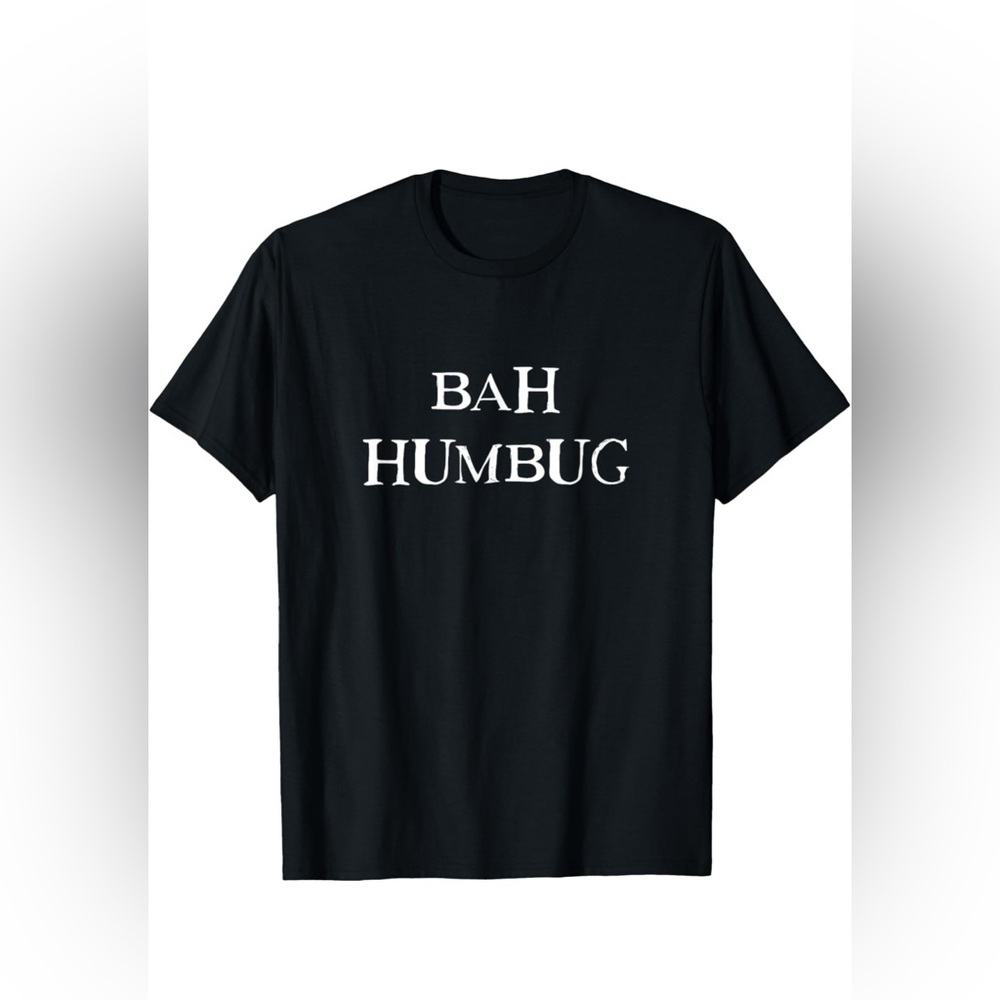 Black 'Bah Humbug' T-Shirt